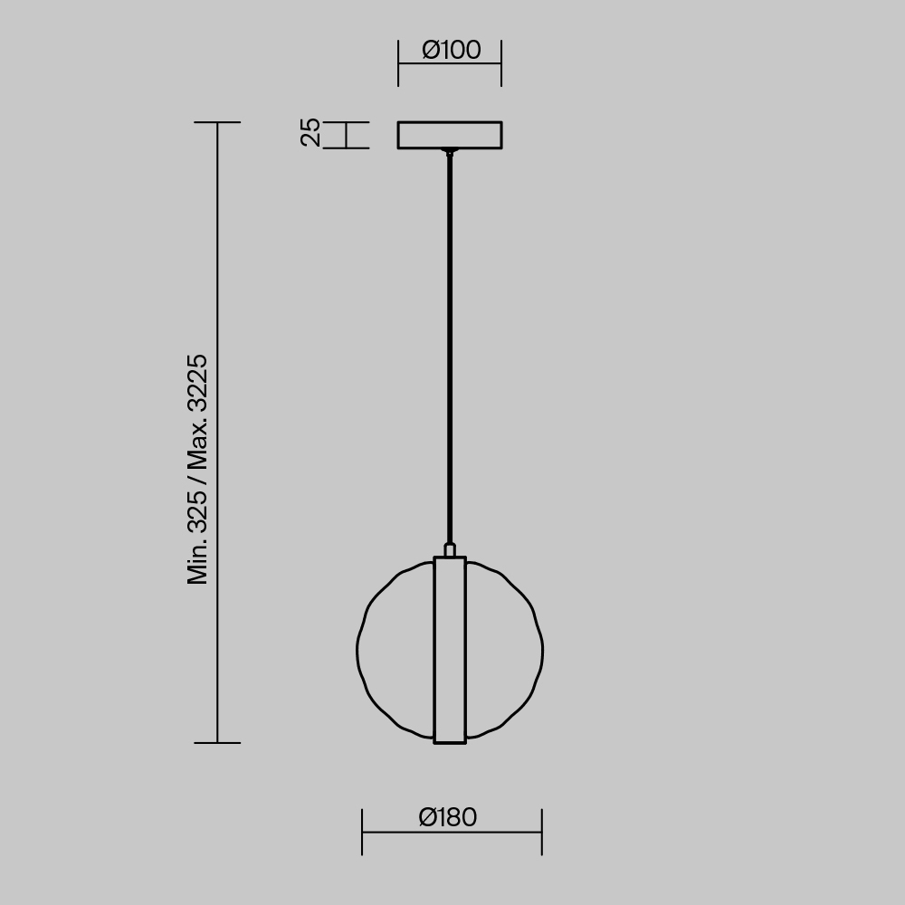 картинка Подвесной светильник Maytoni MOD379PL-L6B3K
