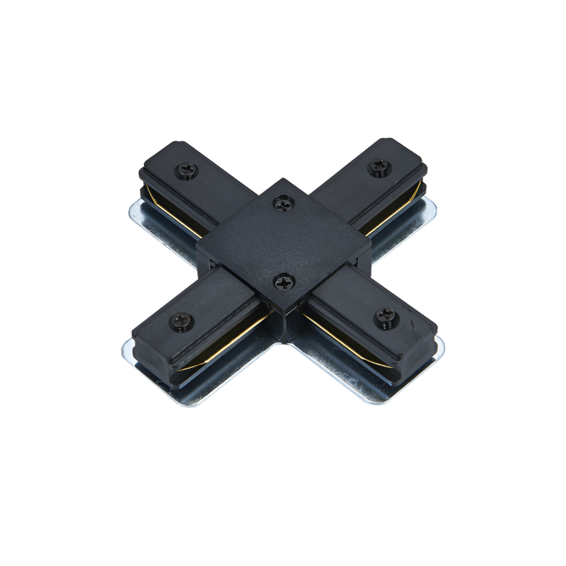 картинка Коннектор X-тип XRB-BL для шинопровода RB черный IN HOME