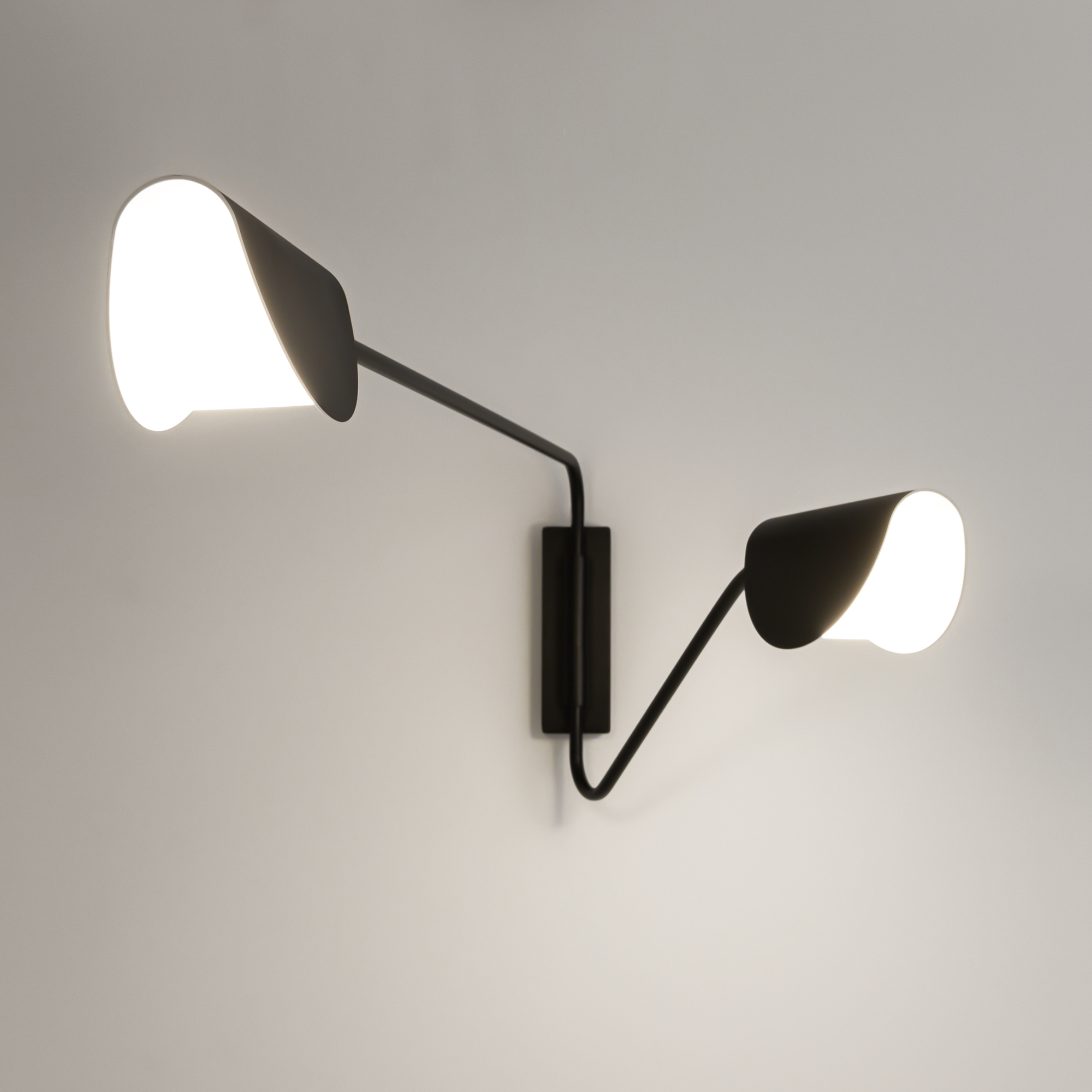 картинка Настенный светильник (бра) Maytoni MOD126WL-02B