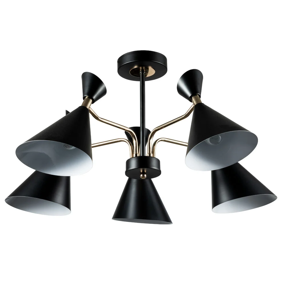 картинка Потолочная люстра Arte Lamp WELLINGTON A2711PL-5BK