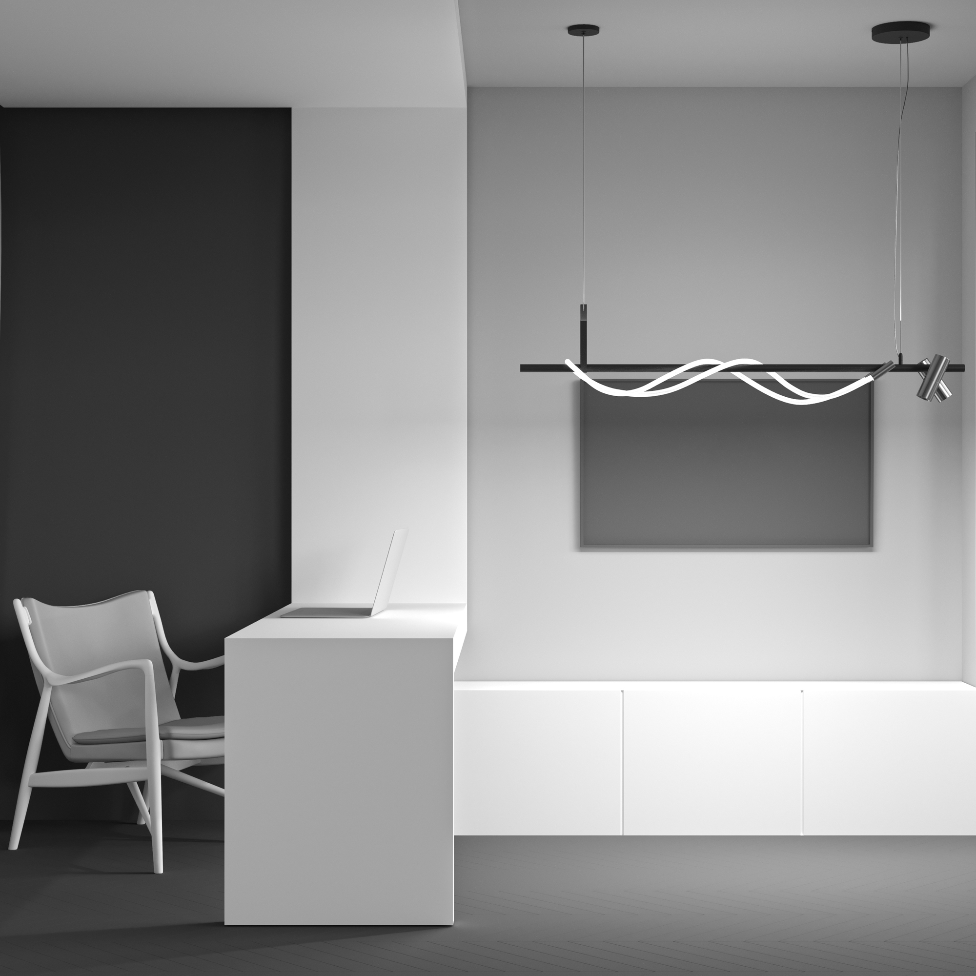 картинка Подвесной светильник Maytoni MOD166PL-L30GB3K