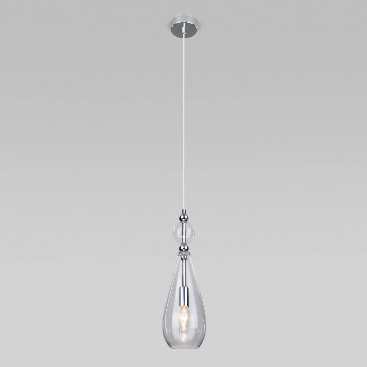 картинка Подвесной светильник со стеклянным плафоном 50202/1 прозрачный