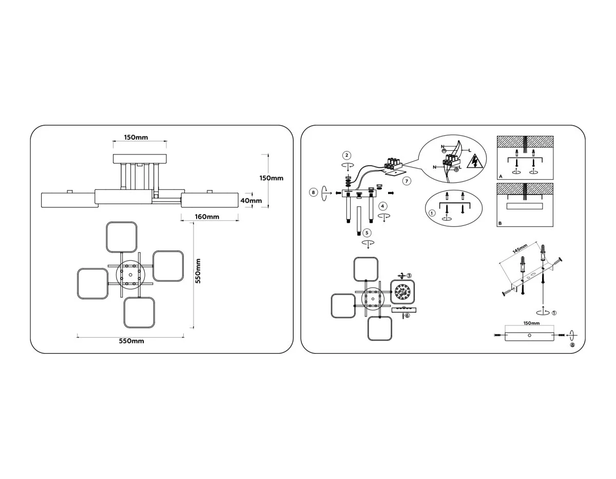 картинка Люстра светодиодная на штанге FL516341