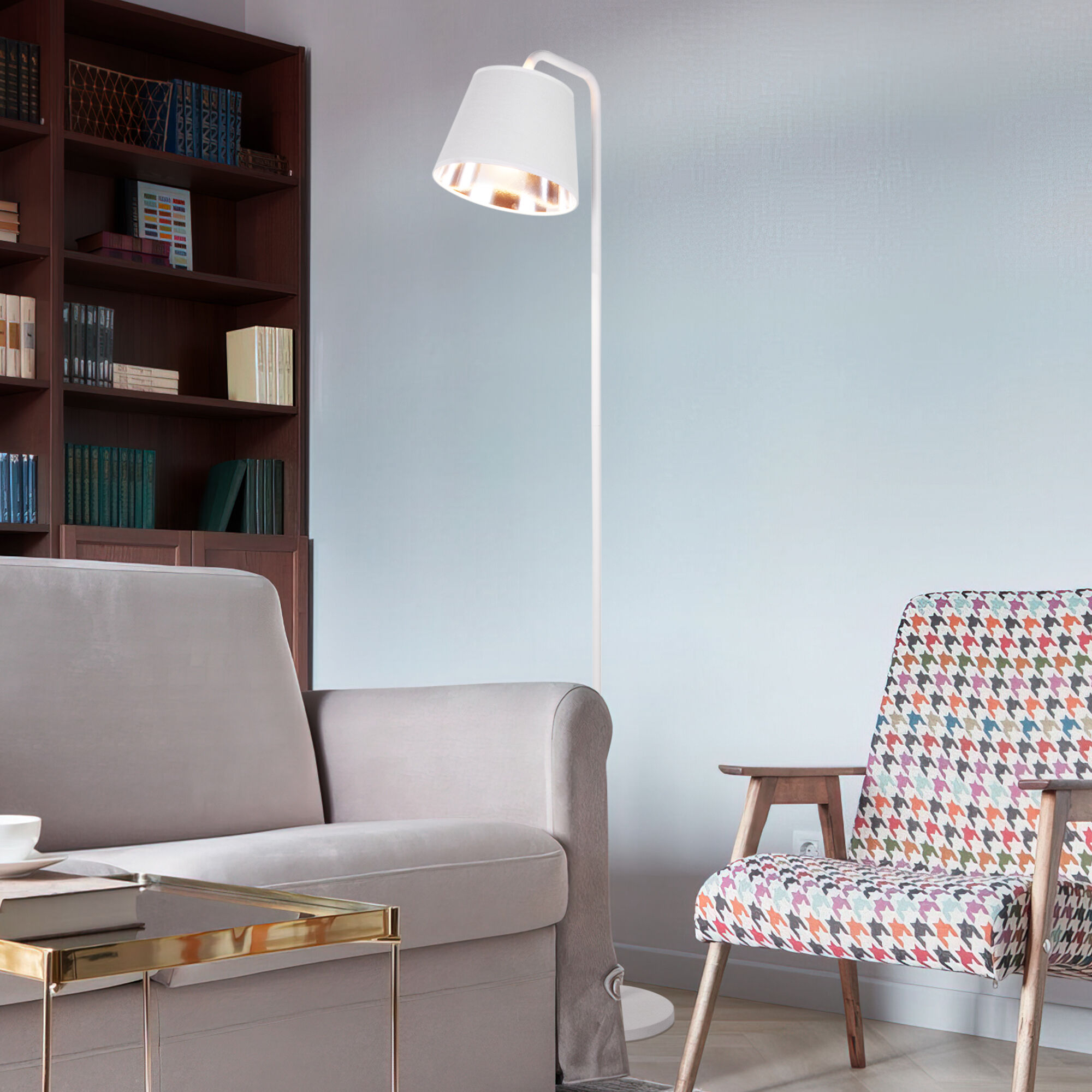 картинка Торшер в стиле лофт 01135/1 белый