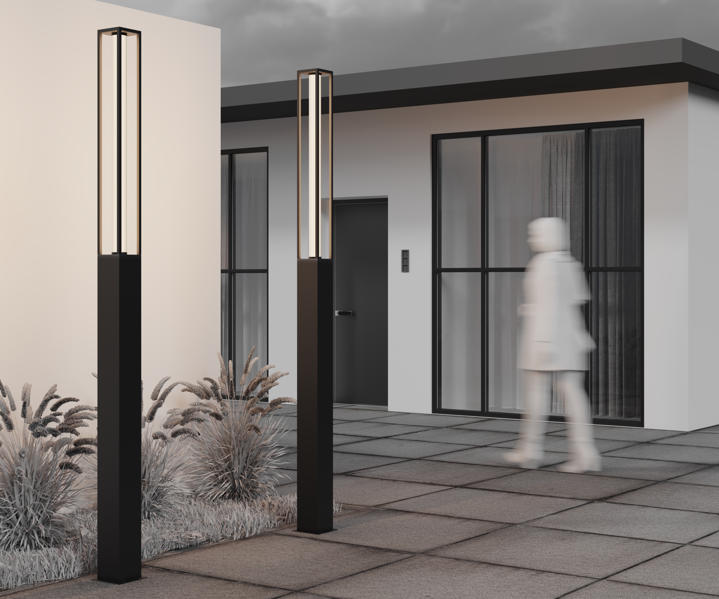 картинка Садово-парковый светильник Outdoor O480FL-L25B3K