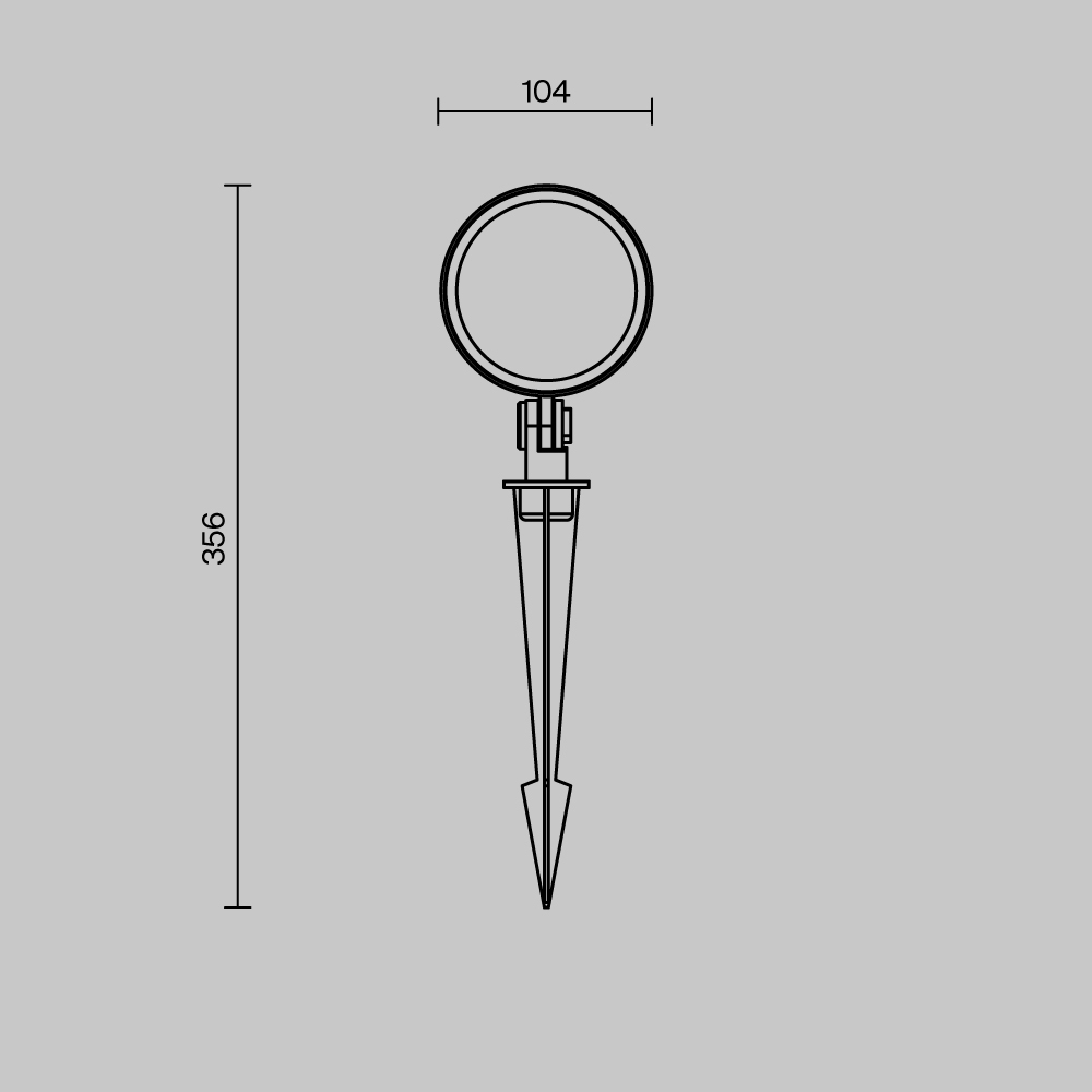 картинка Ландшафтный светильник Outdoor O495FL-L25B3K