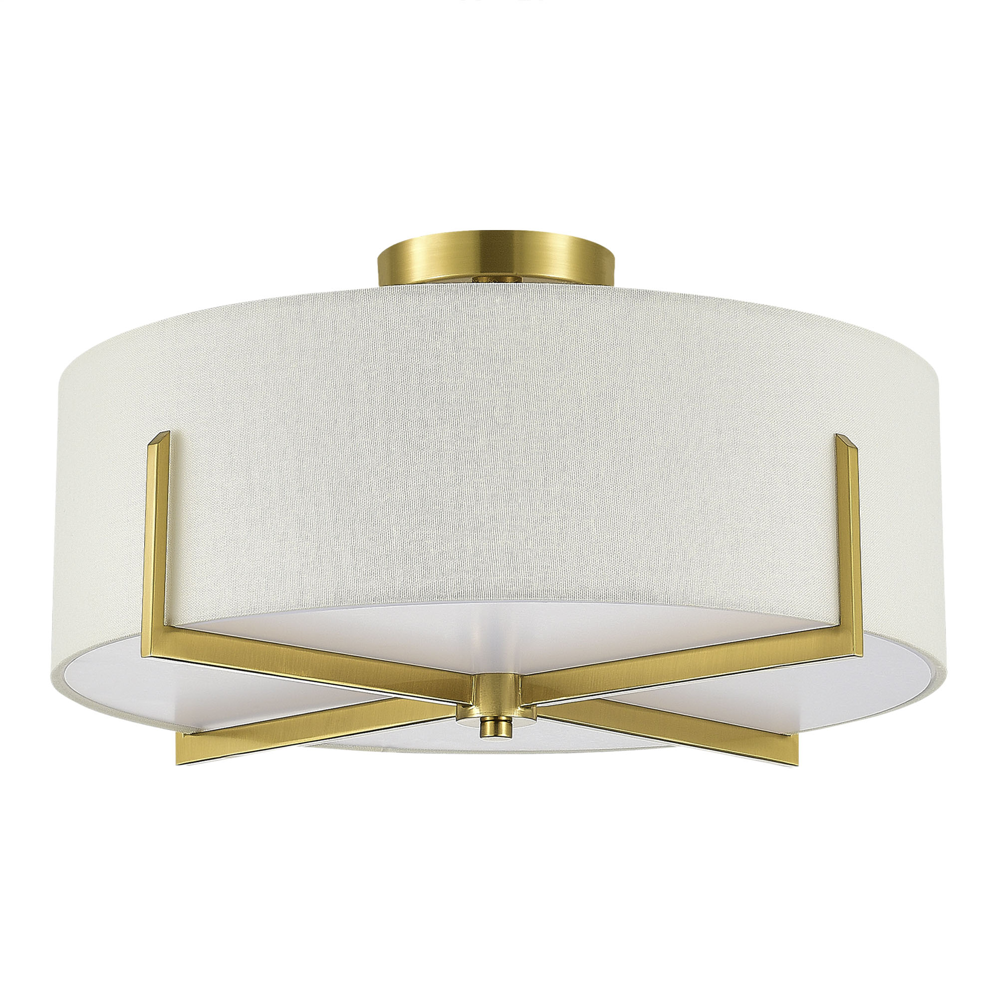 картинка SLE3010-302-04 Светильник потолочный Латунь/Белый E27 4*60W