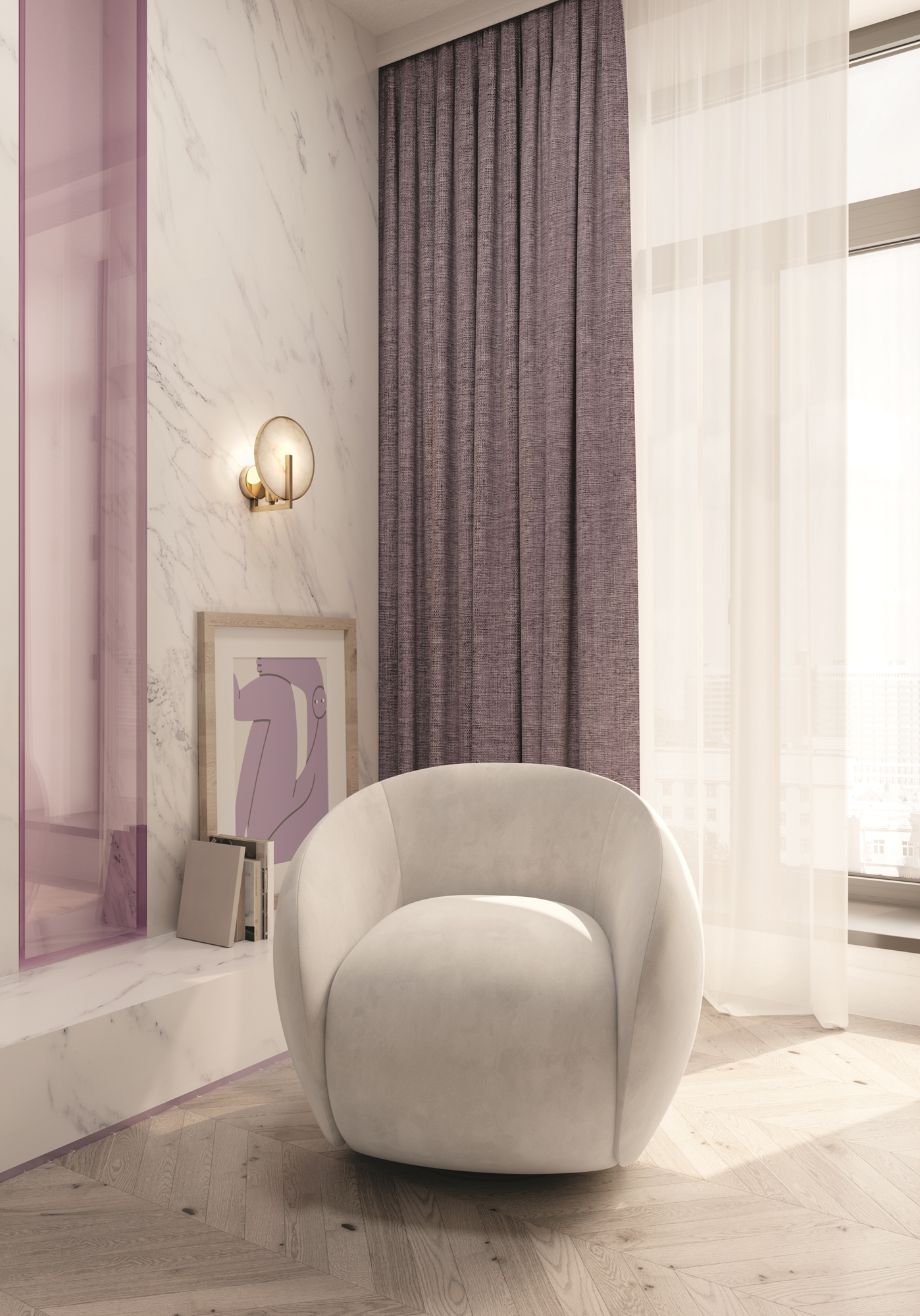 картинка Настенный светильник (бра) Maytoni MOD099WL-01G2