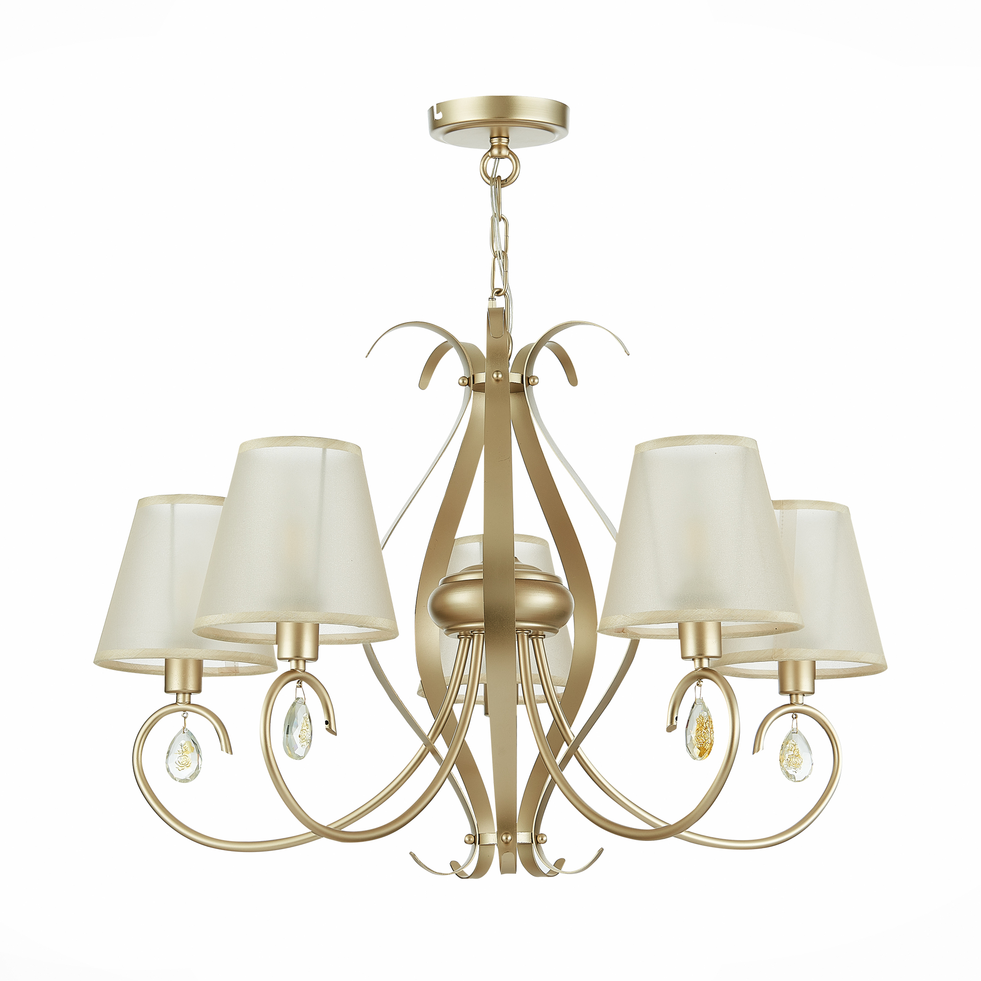 картинка SLE111403-05 Светильник подвесной Шампань/Шампань E14 5*40W