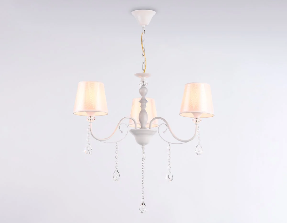 картинка Подвесная люстра с абажуром и хрусталем TR4601