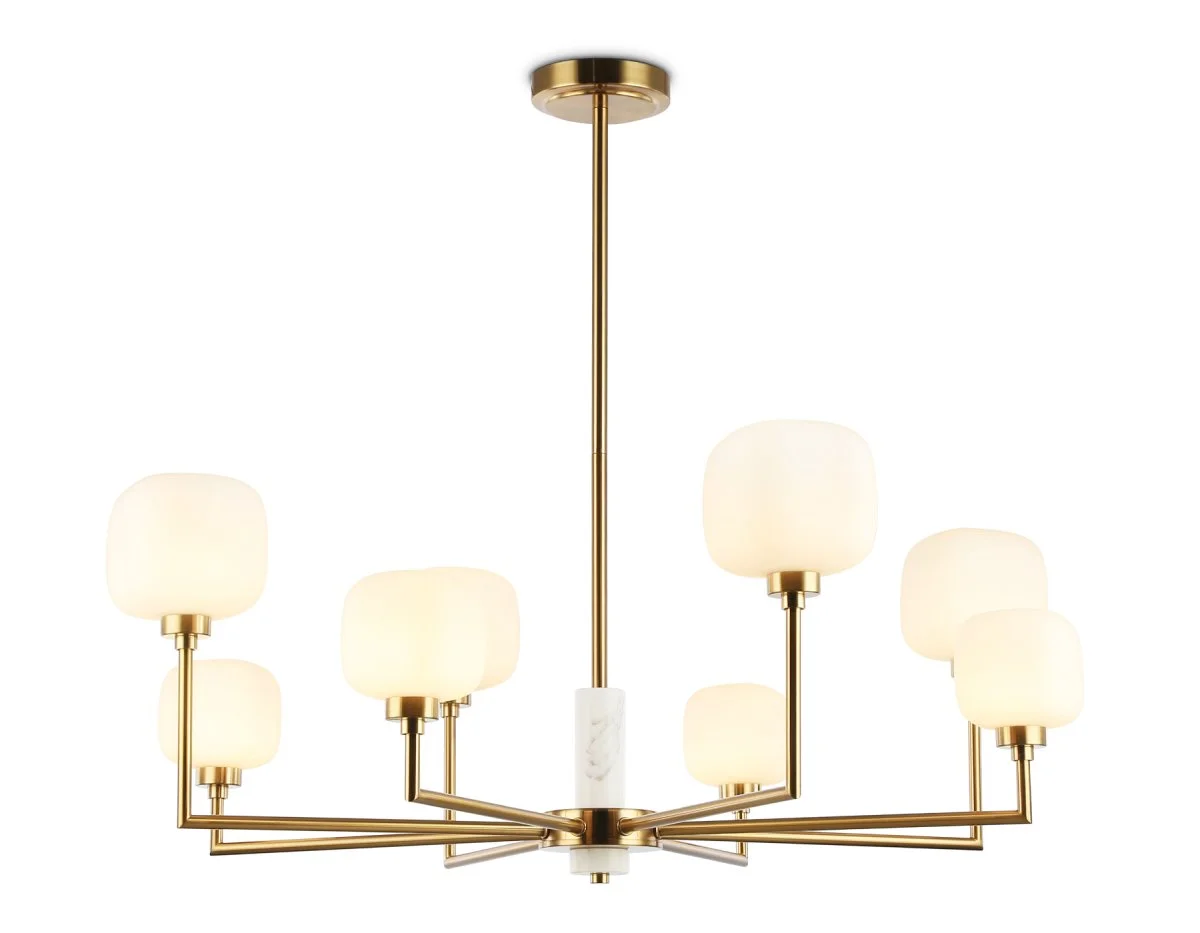 картинка Люстра на штанге с мрамором LH53017