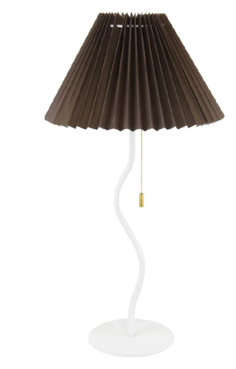 картинка 33001 Белый+Коричневый (1) Светильник настольный