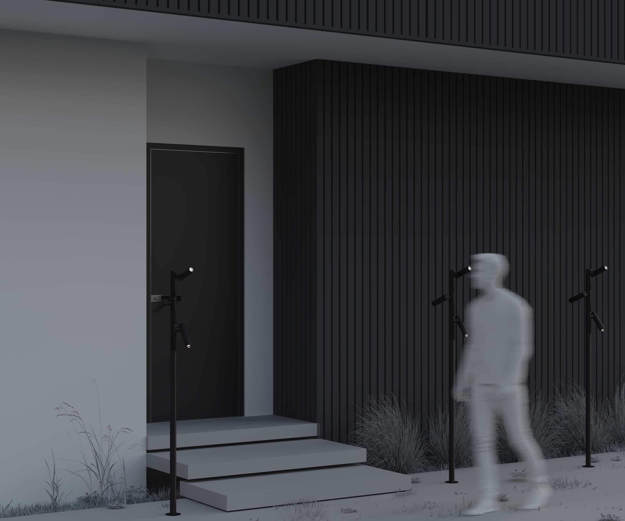 картинка Садово-парковый светильник Outdoor O494FL-L30B3K