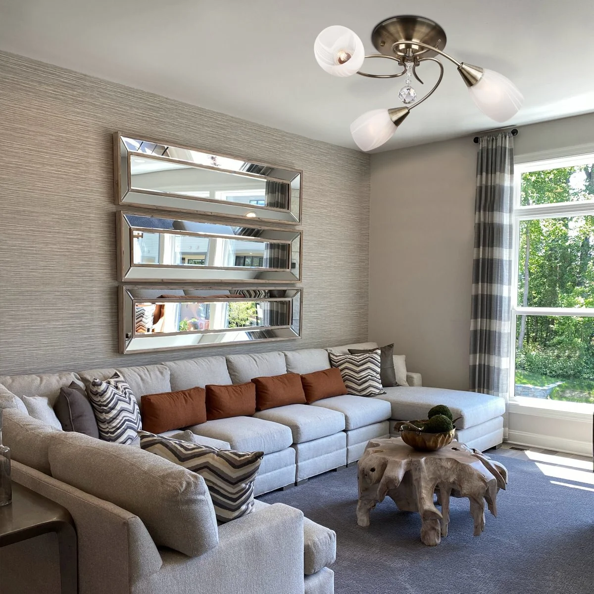 картинка Люстра с хрусталем 30100/3 античная бронза