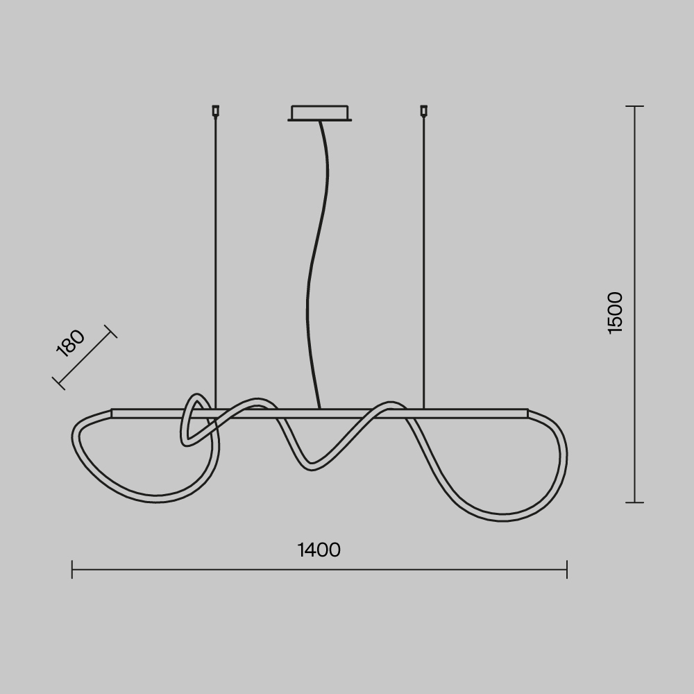 картинка Подвесной светильник Maytoni MOD166PL-L30G3K