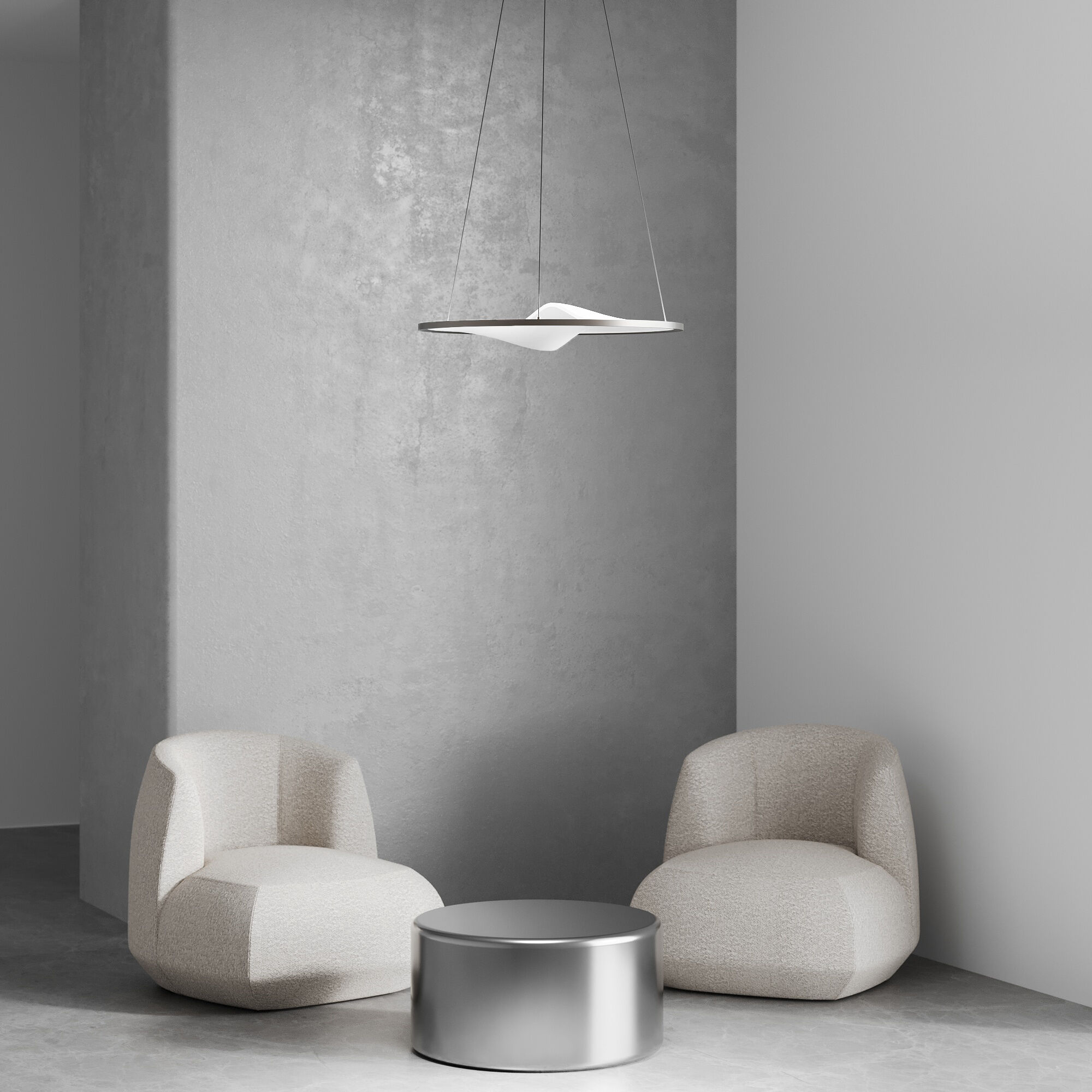 картинка Подвесной светодиодный светильник 40027/1 LED серый