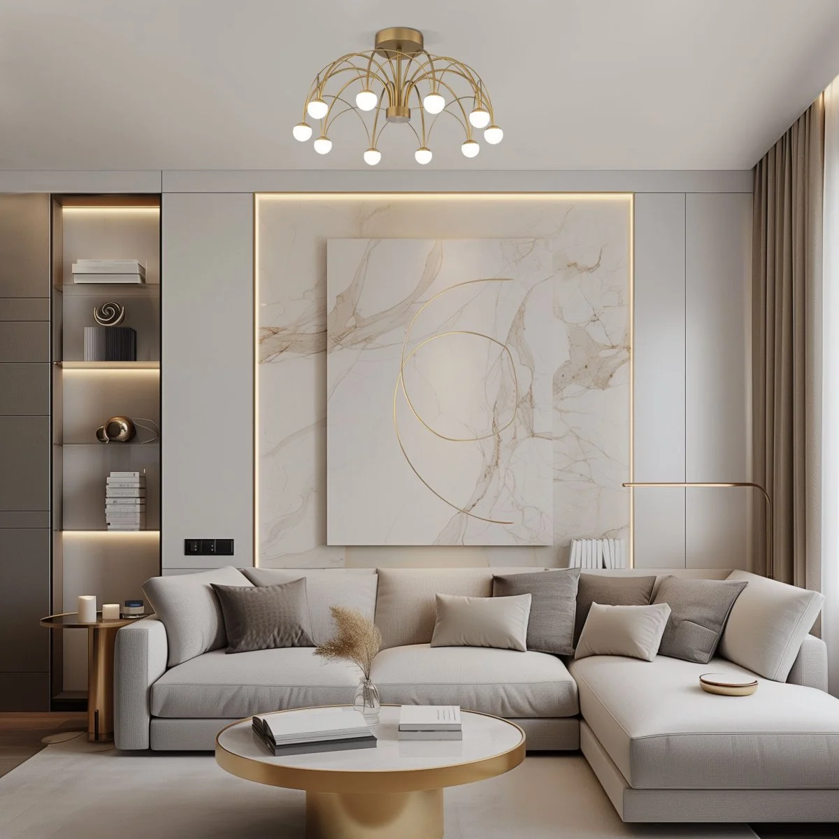 картинка Потолочный светодиодный светильник 90031/10 LED золото