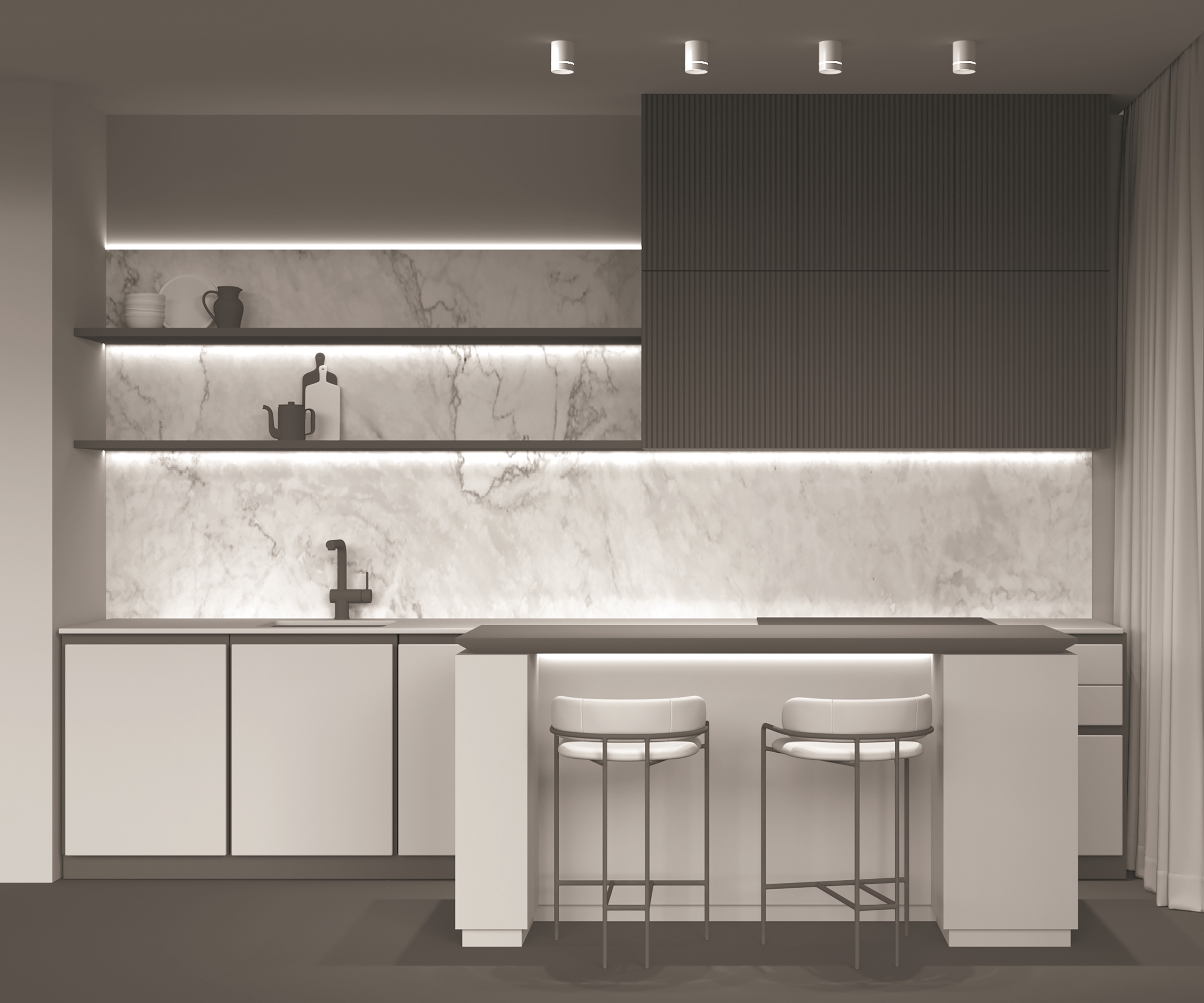 картинка Потолочный светильник Technical C085CL-9W4K-W