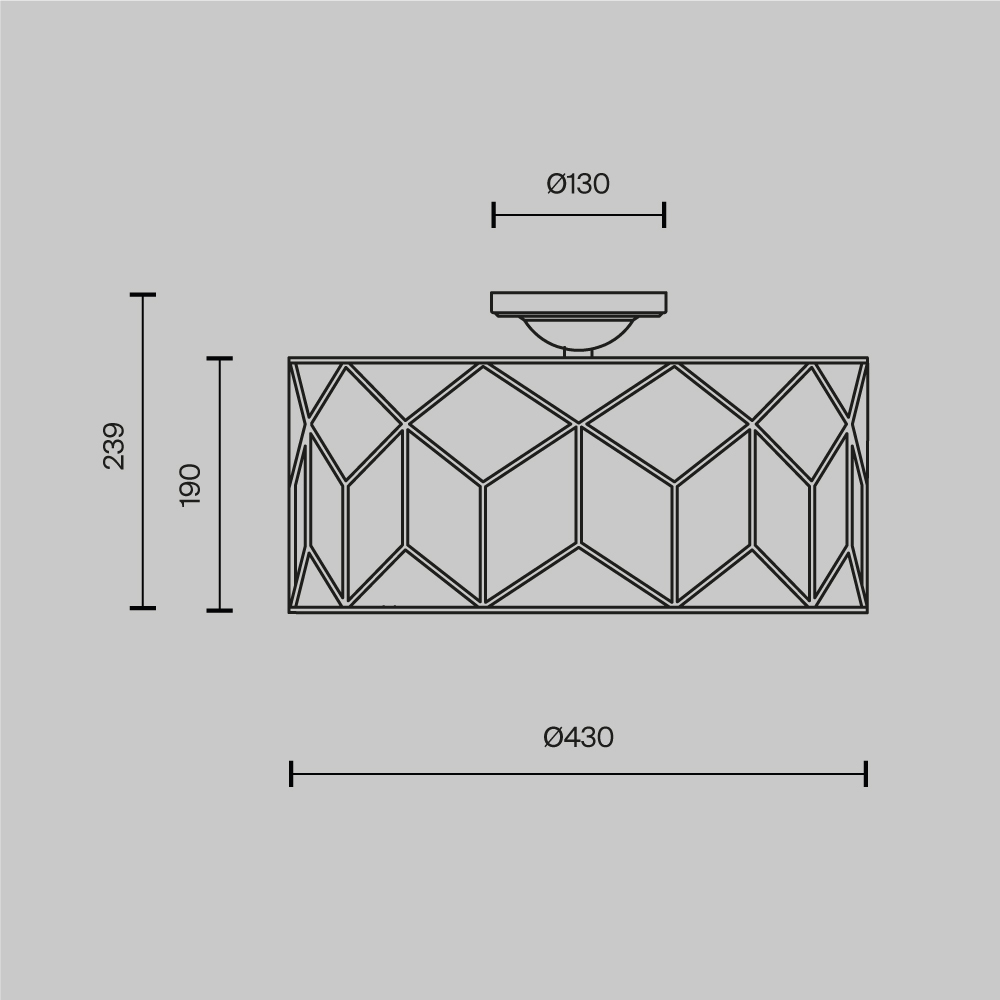 картинка Потолочный светильник Maytoni H223-PL-03-G