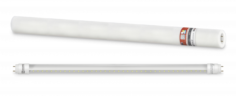 картинка Лампа светодиодная LED-T8R-П-PRO 10Вт 230В G13R 4000К 1000Лм 600мм прозрачная поворотная IN HOME