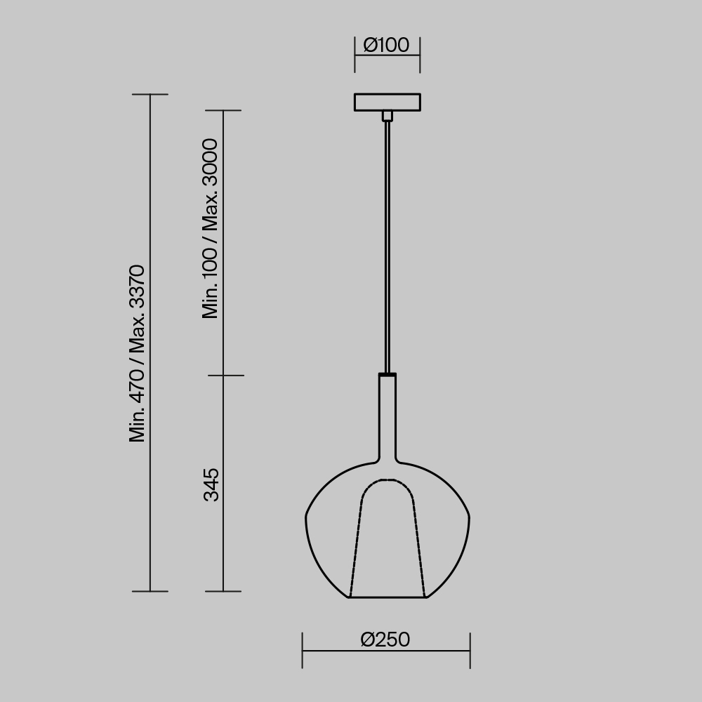 картинка Подвесной светильник Maytoni MOD271PL-01W3