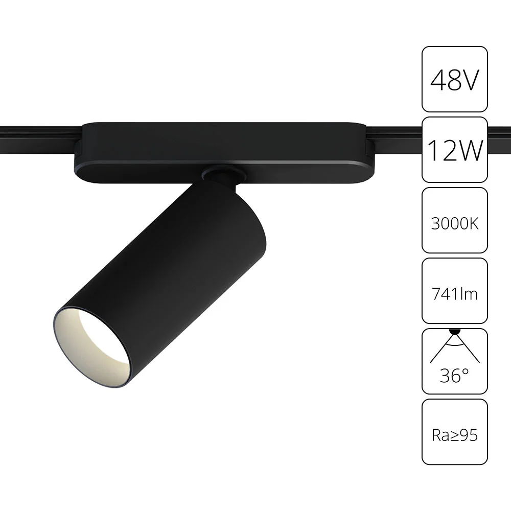 картинка Магнитный трековый светильник Arte Lamp RAPID A1158PL-1BK