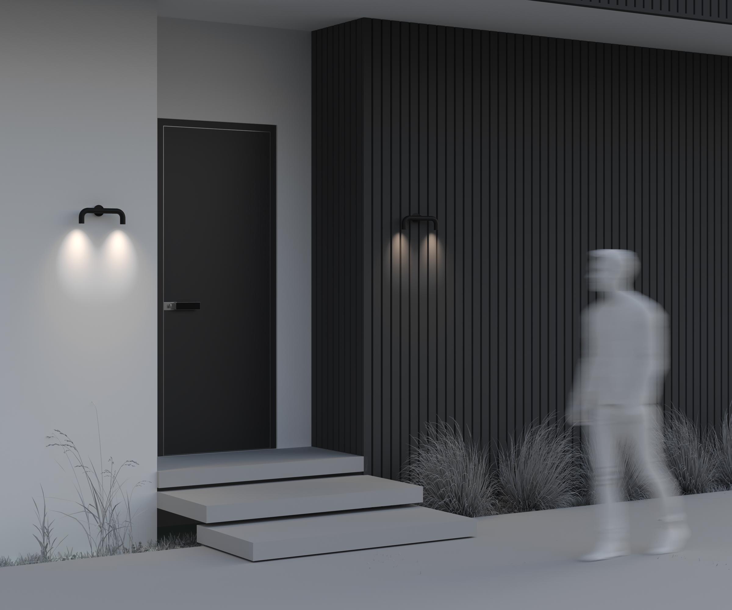 картинка Настенный светильник (бра) Outdoor O477WL-L4GF3K