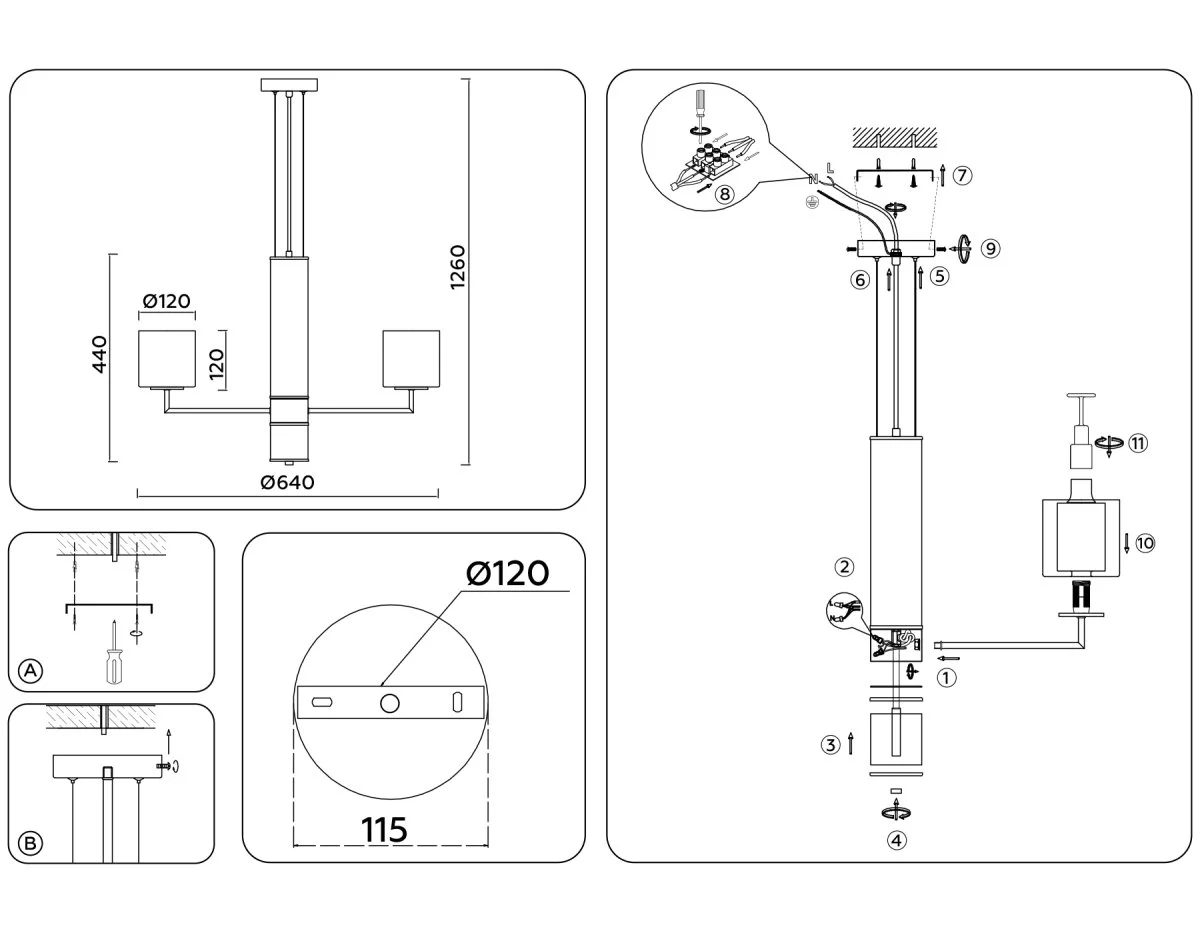 картинка Подвесная люстра LH56001