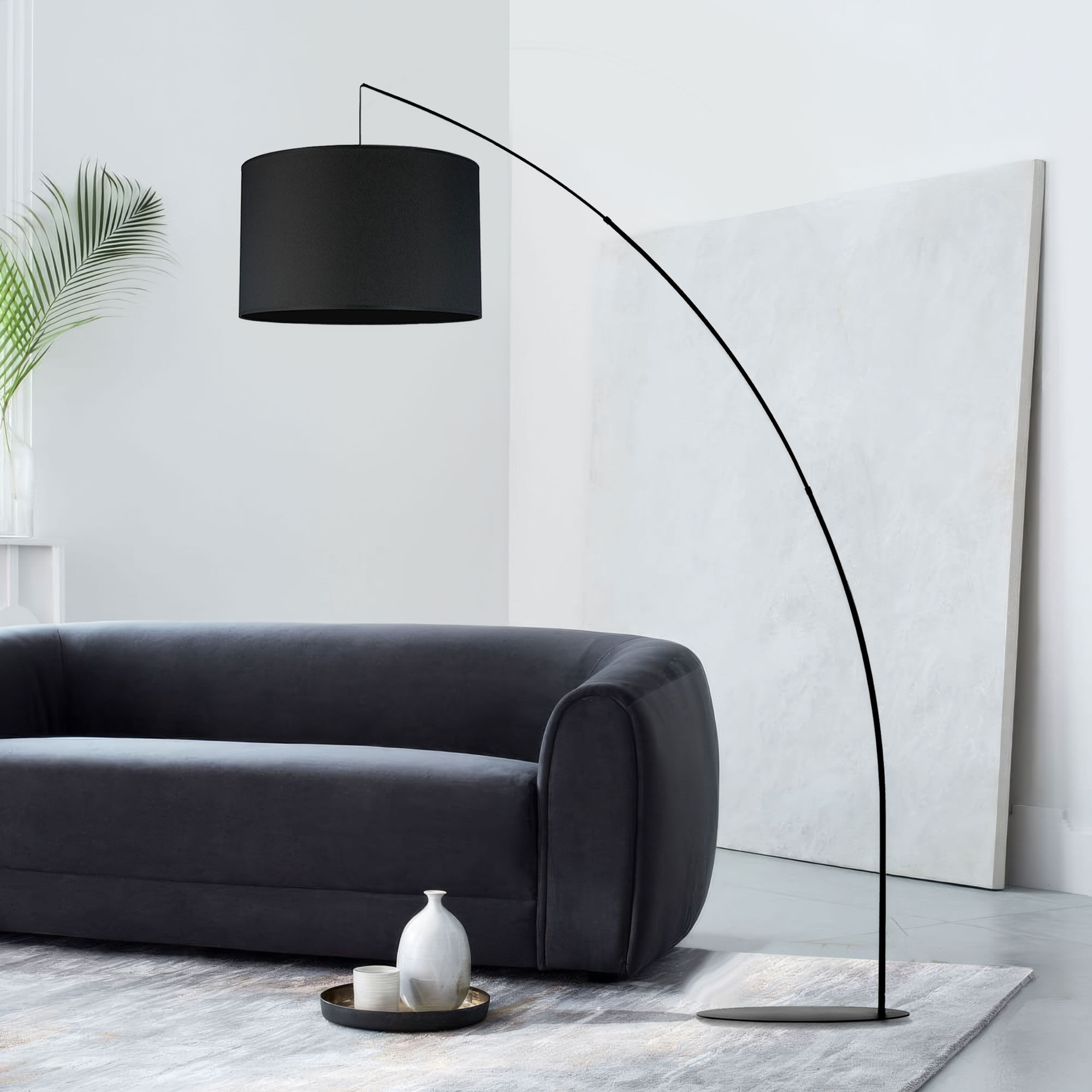 картинка Напольный светильник с тканевым абажуром 5485 Moby Black