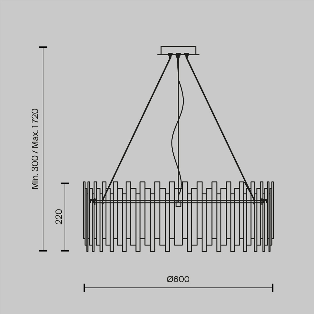 картинка Подвесной светильник Maytoni MOD135PL-08BS