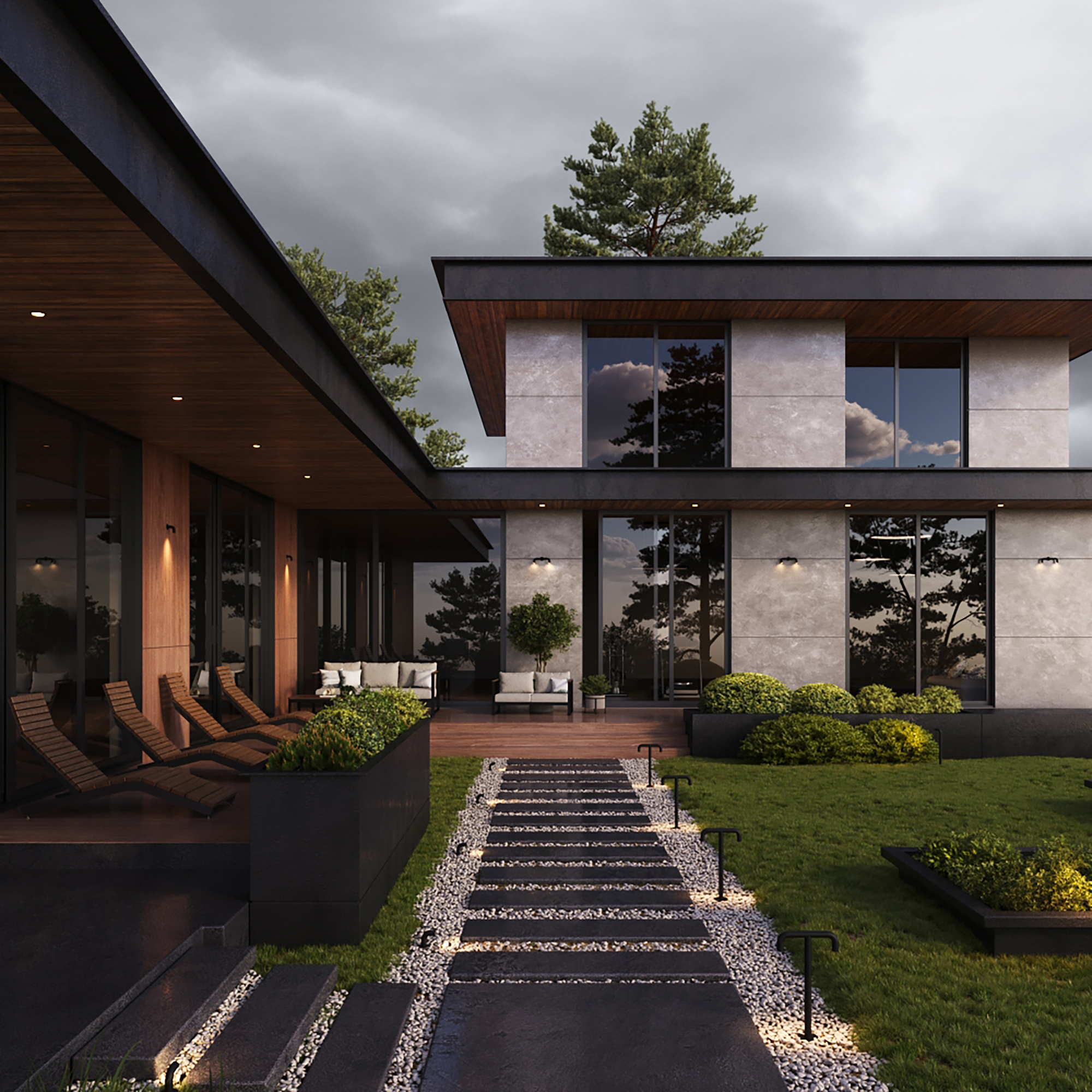 картинка Настенный светильник (бра) Outdoor O477WL-L4GF3K