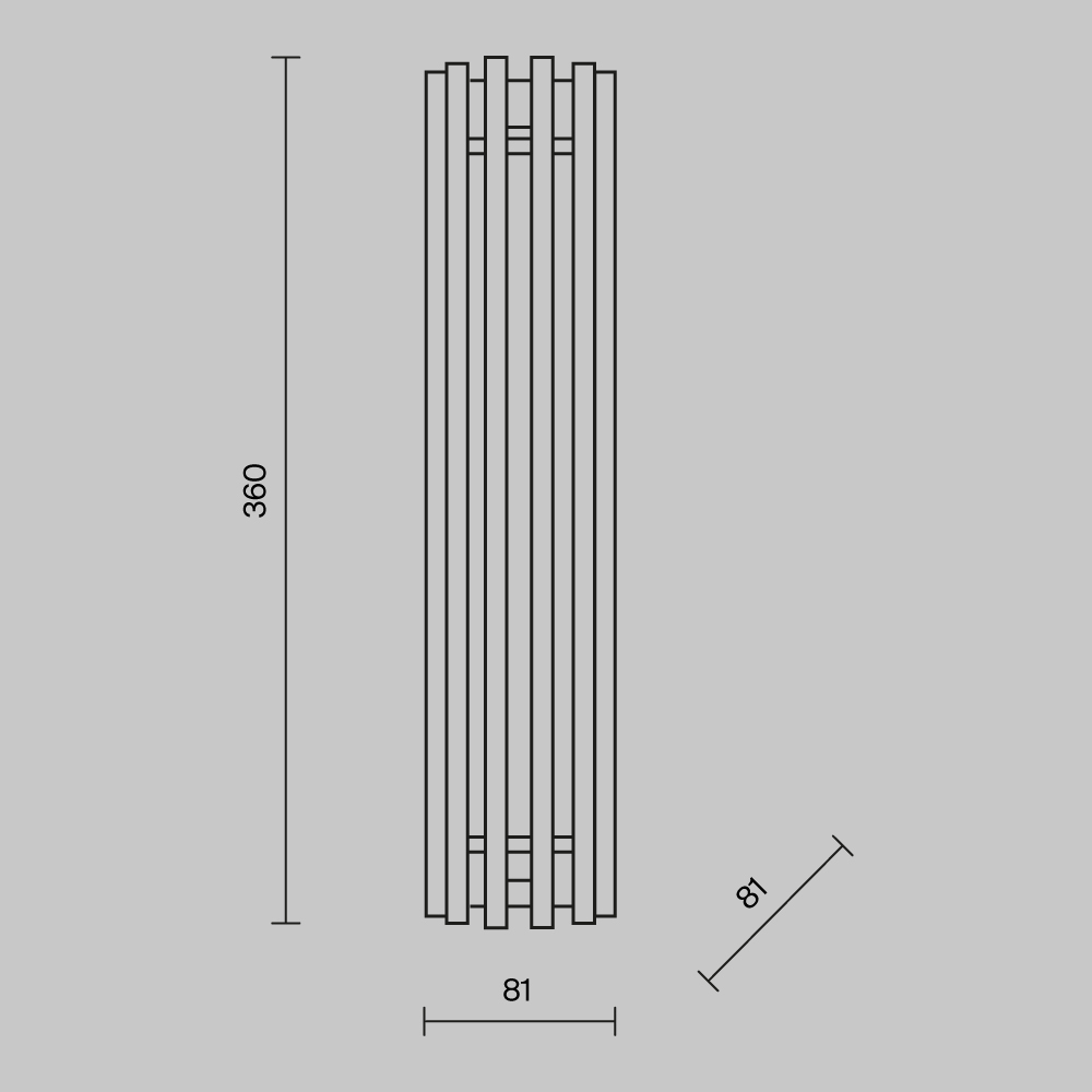 картинка Настенный светильник (бра) Maytoni MOD410WL-L12CH3K