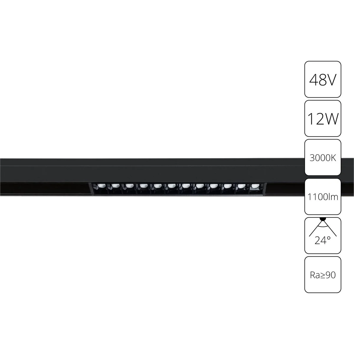 картинка Магнитный трековый светильник Arte Lamp LINEA A4674PL-1BK