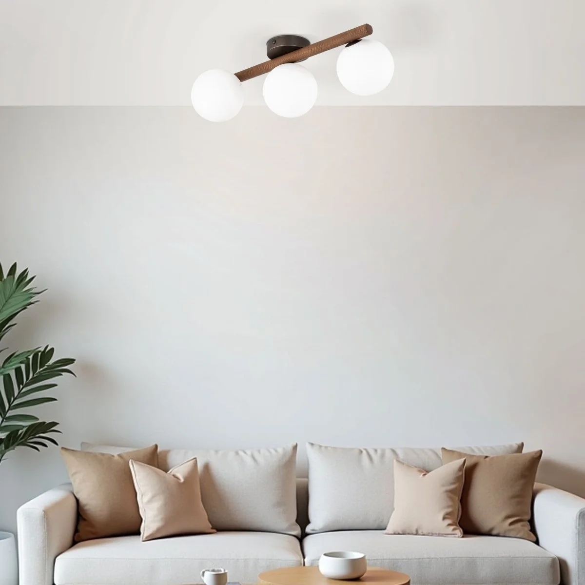 картинка Потолочный светильник со стеклянными плафонами 10269 Estera Wood