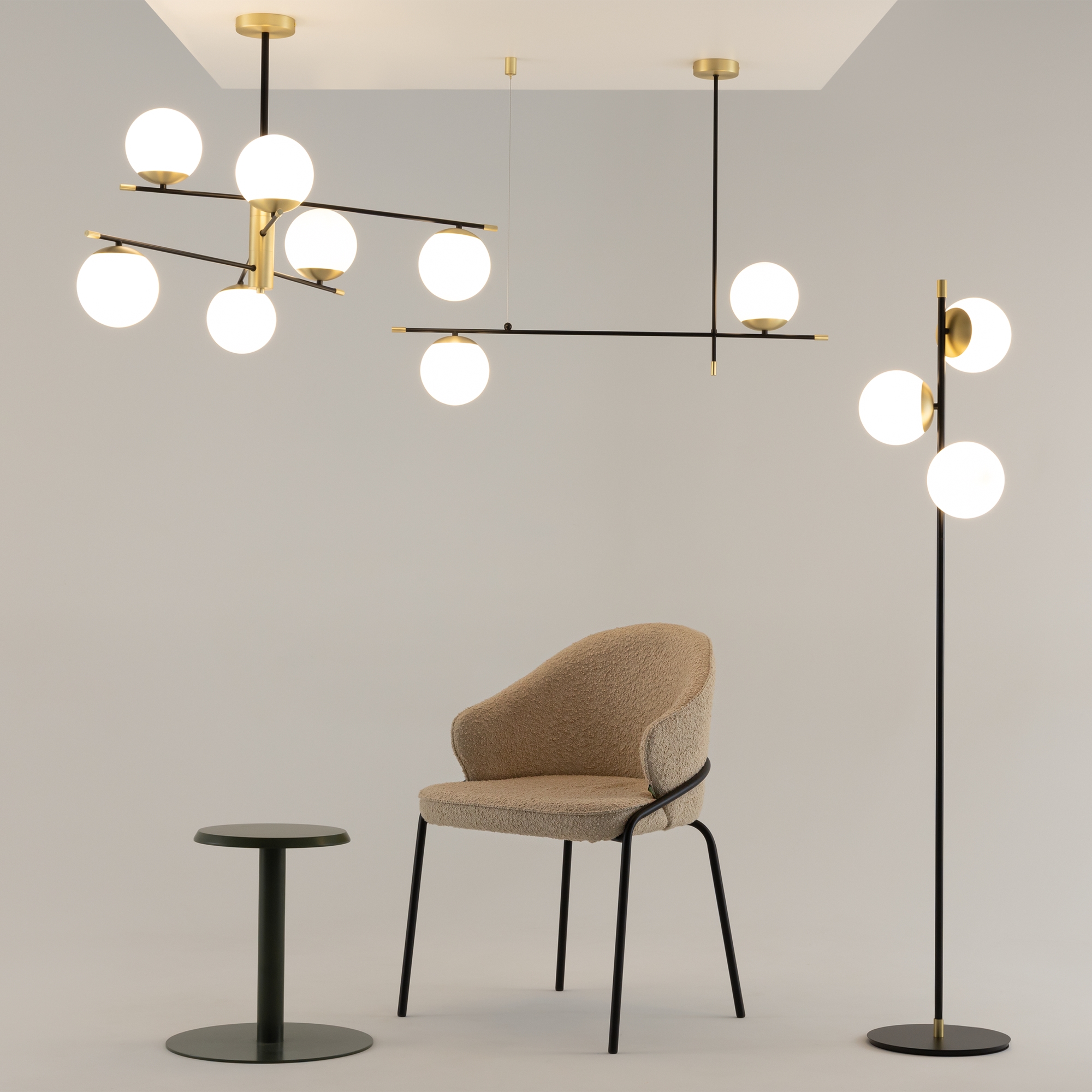 картинка Напольный светильник (торшер) Maytoni MOD048FL-03G