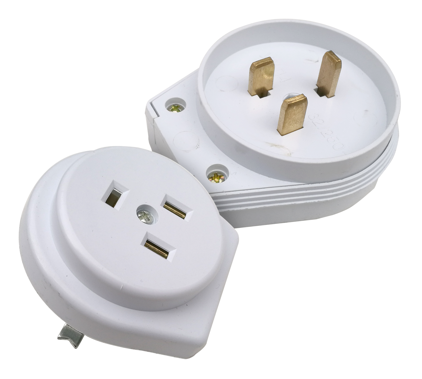 картинка Разъем печной РШ/ВШ 32А 250В пластиковый встраиваемый белый 9133 IN HOME