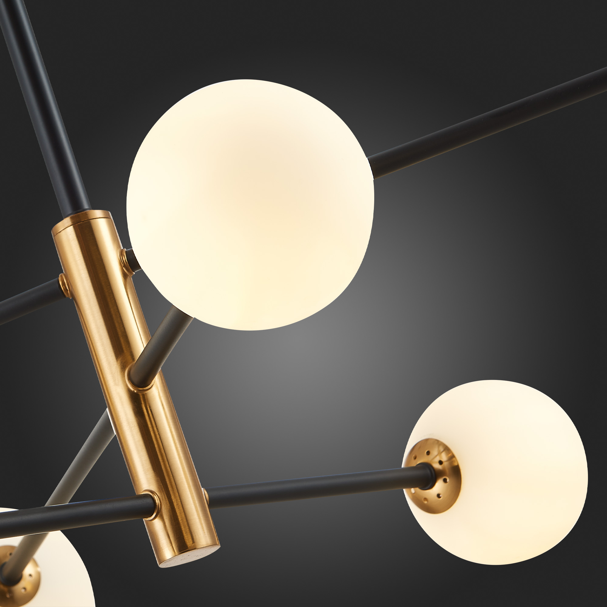 картинка SLE220103-06 Светильник потолочный Черный, Бронза/Белый G9 6*5W