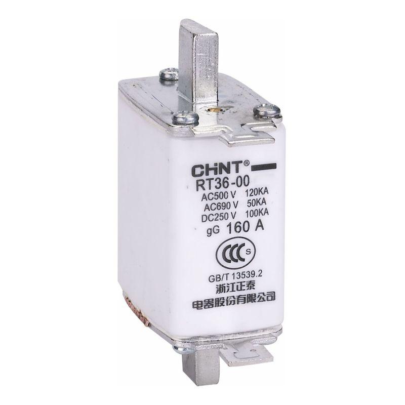 картинка Вставка плавкая предохранителя RT36-00-160 габарит 00 10А (R) CHINT 521506