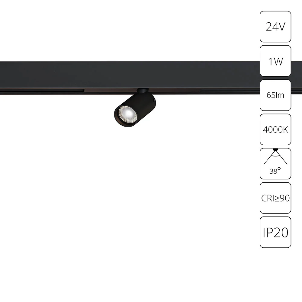 картинка Магнитный трековый светильник Arte Lamp PRESTO A6226PL-1BK