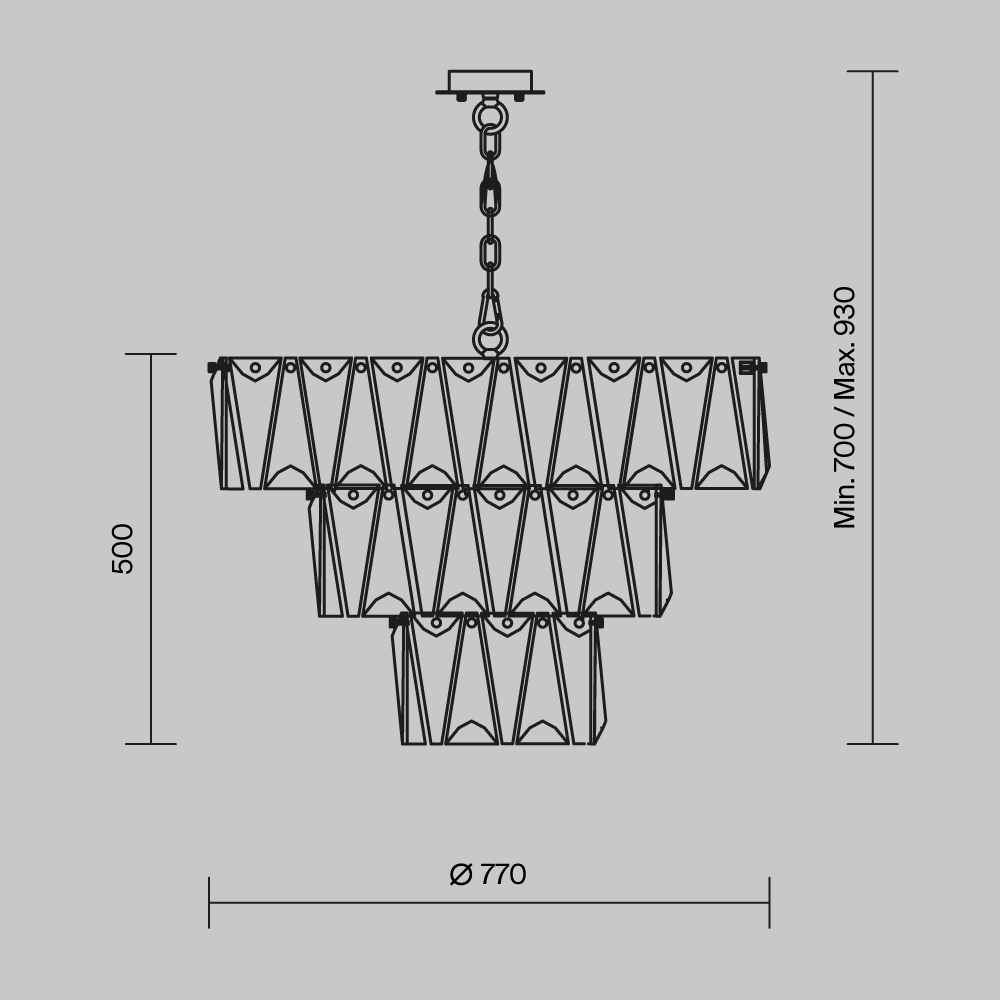 картинка Подвесной светильник Maytoni MOD043PL-18G