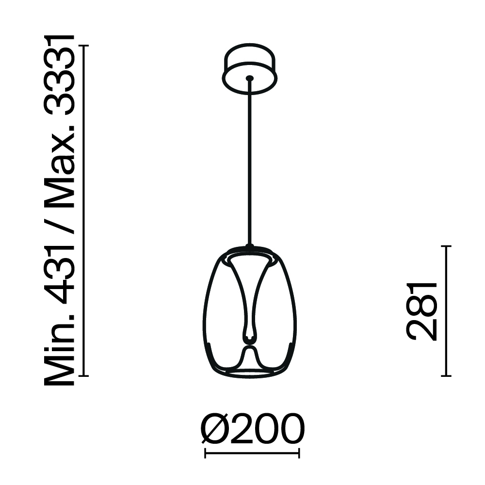 картинка Подвесной светильник Maytoni MOD282PL-L8G3K1