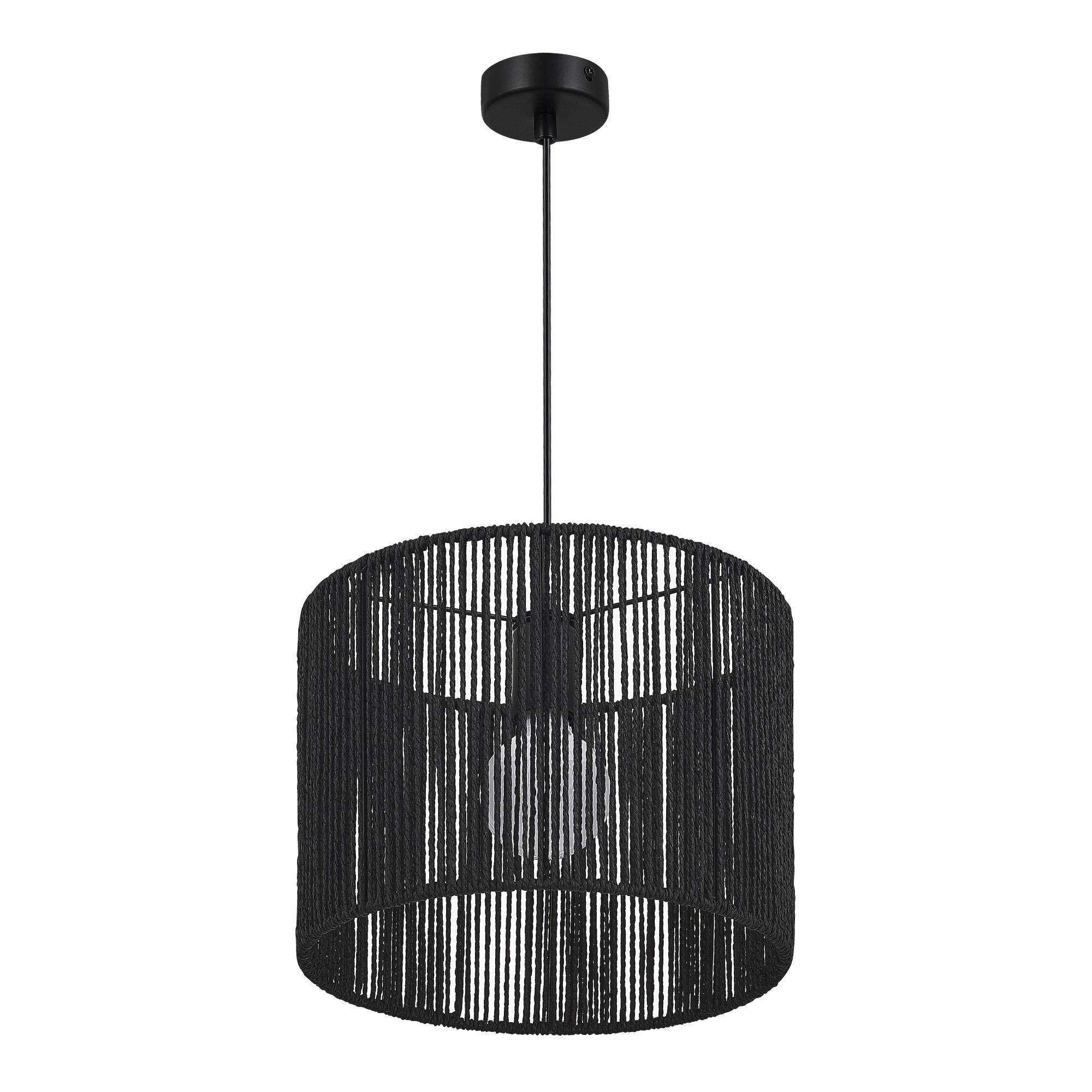 картинка SLE6024-403-01 Светильник подвесной черный/черный E27 1*40W