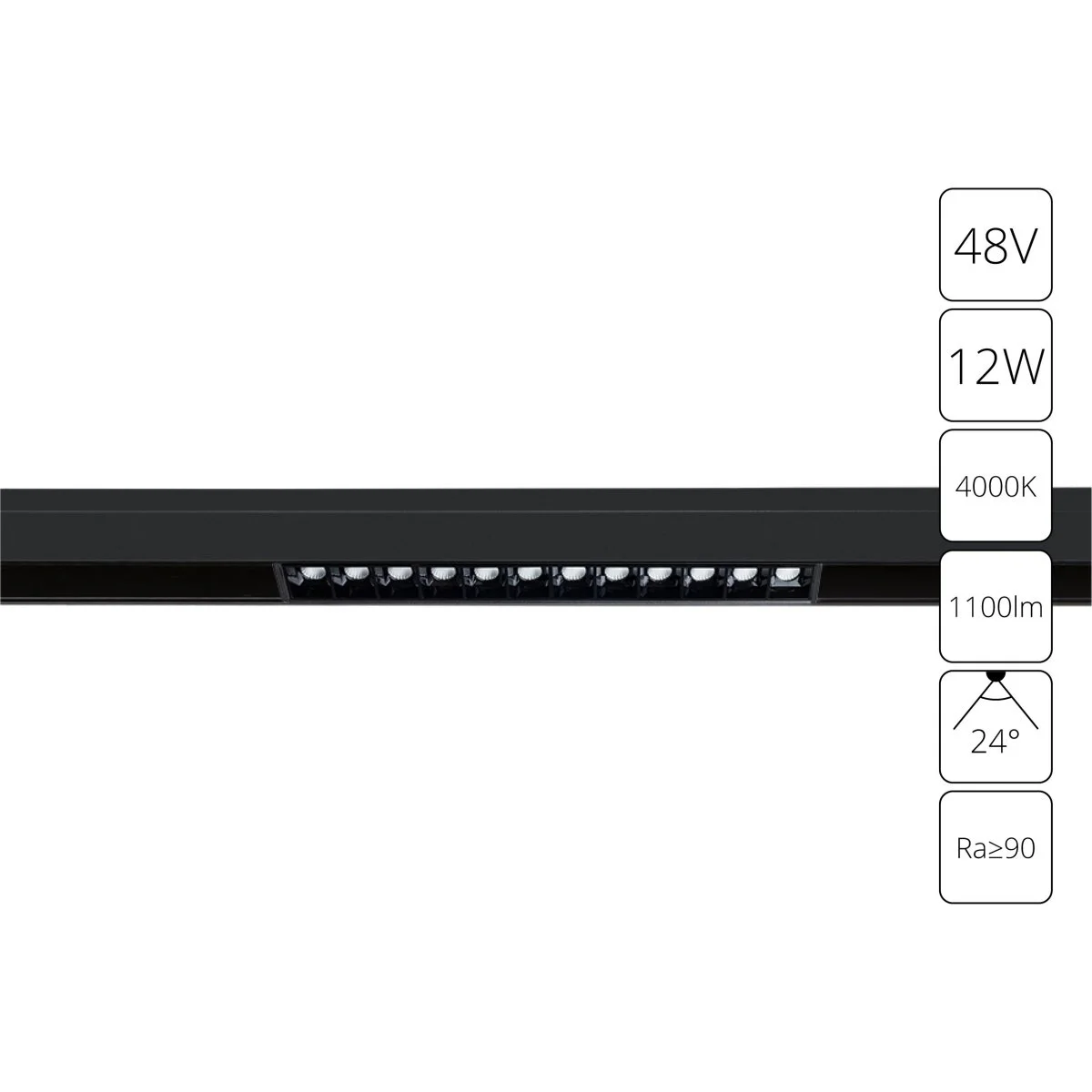 картинка Магнитный трековый светильник Arte Lamp LINEA A4664PL-1BK