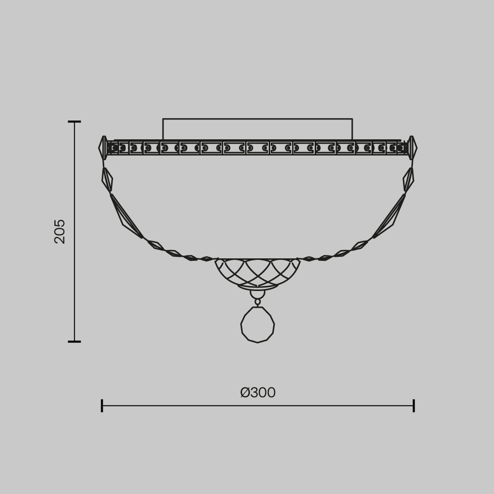 картинка Люстра Maytoni DIA100-CL-03-G