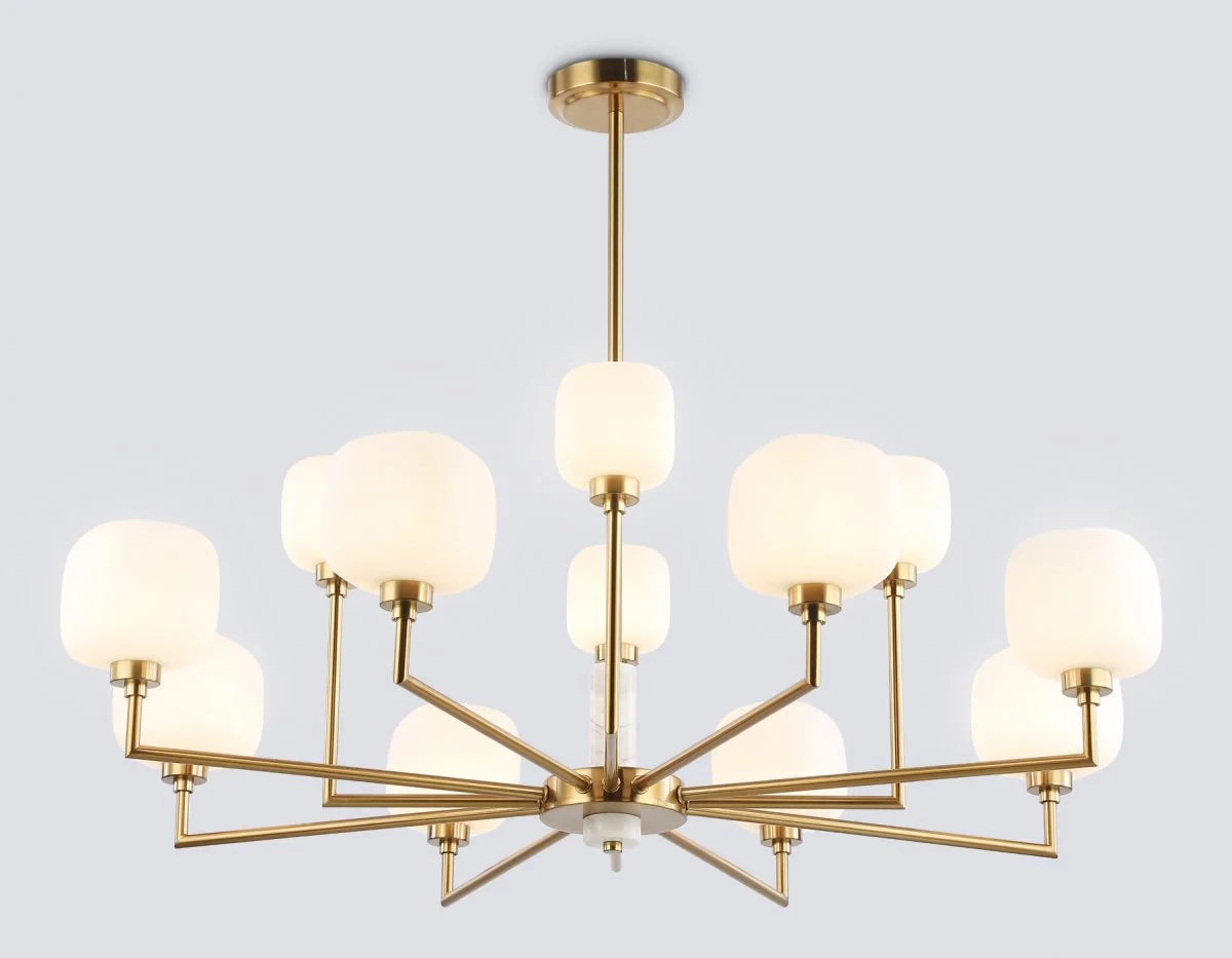 картинка Люстра на штанге с мрамором LH53019