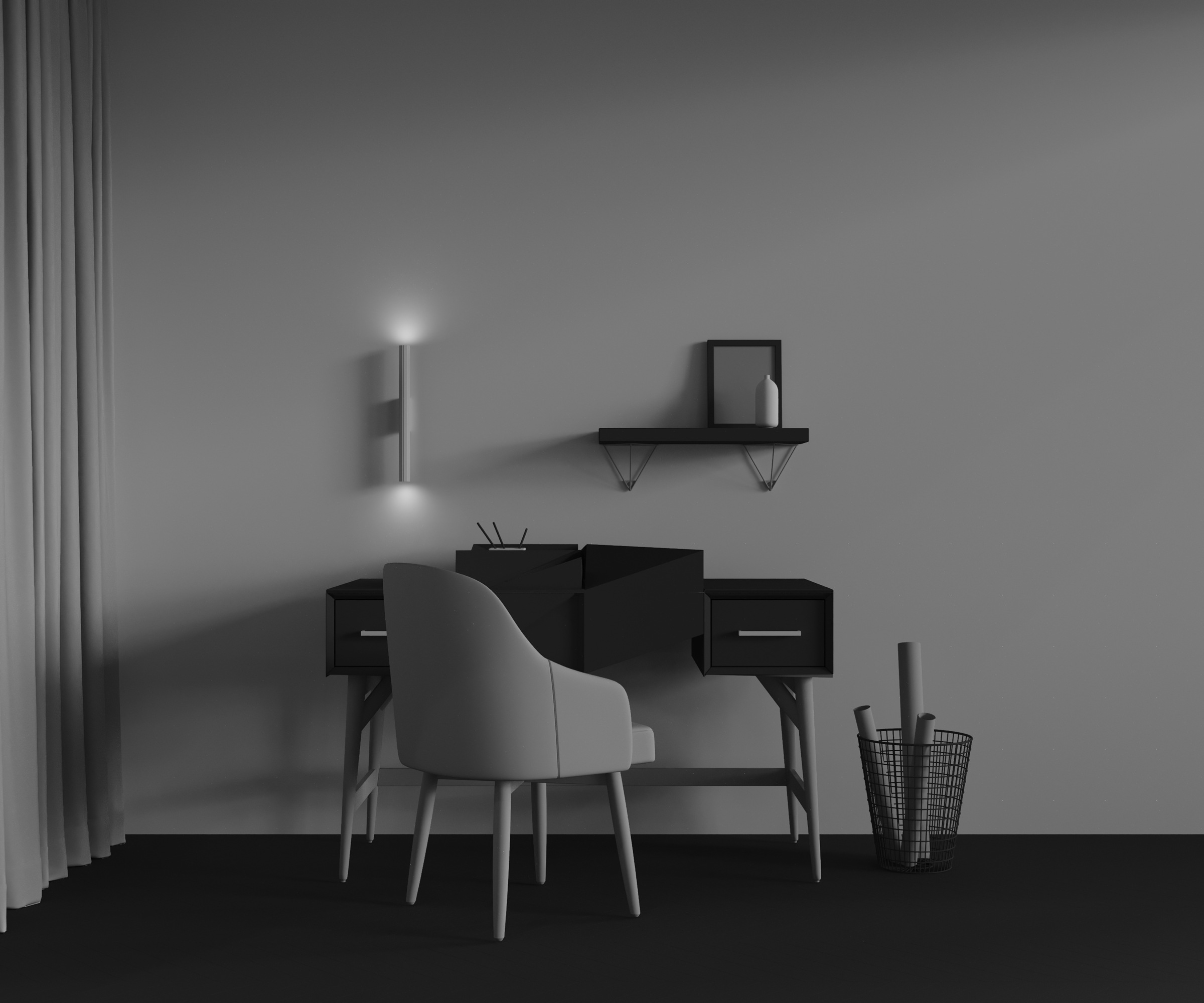 картинка Настенный светильник (бра) Technical C082WL-12W2.7K-W