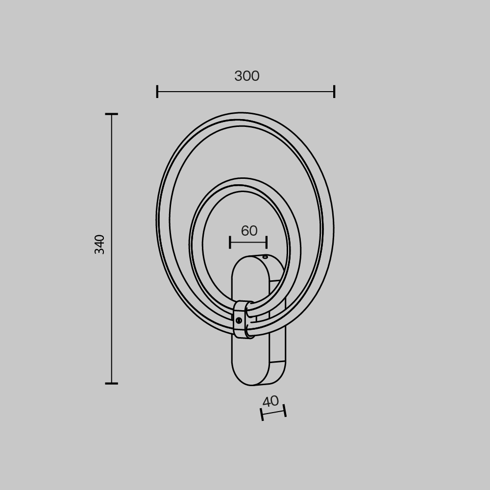 картинка Настенный светильник (бра) Maytoni MOD357WL-L16BS3K
