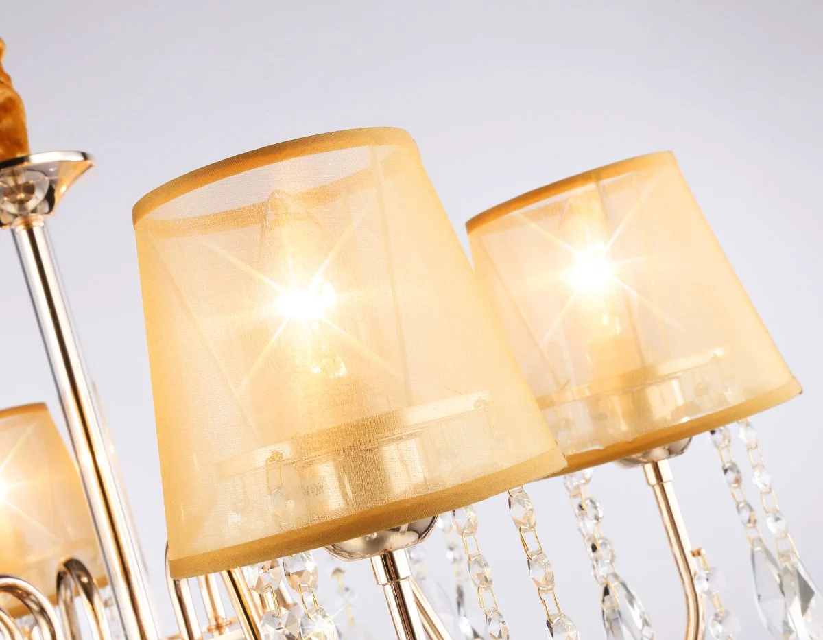 картинка Подвесная люстра с абажурами и хрусталем TR4589