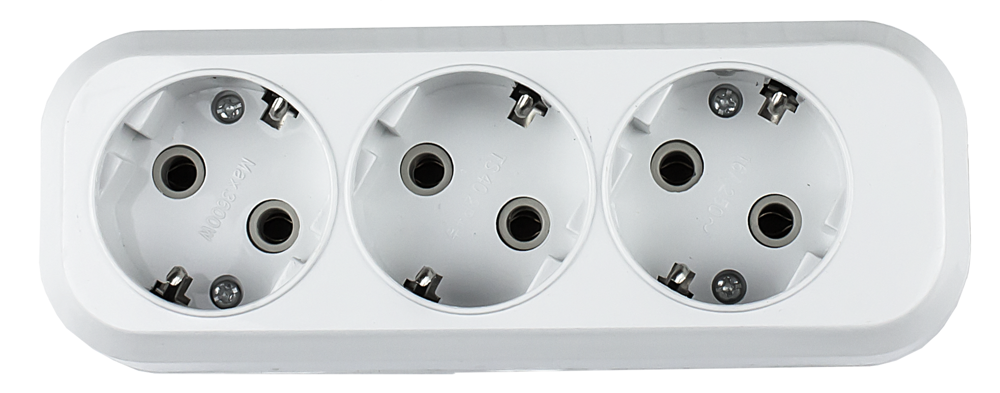 картинка Колодка УЗ-3-GRAND трехместная с заземлением 5130 IN HOME