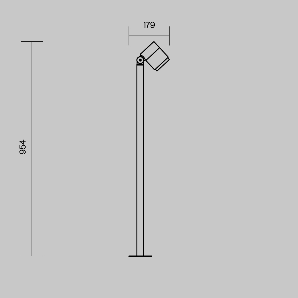 картинка Ландшафтный светильник Outdoor O497FL-L12B3K